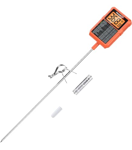 Efeng Digital Candy Thermometer Spatula - Instant Read With Pot Clip For Cooking