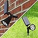 The Hoont8482; 2-in-1 Bright Outdoor LED Solar Spotlight / Solar Powered Light for Patio, Entrance, Landscape, Garden, Driveway, Yard, Lawn, Etc./ Great for Accents, Security Lighting, Pool Area, Etc. [UPGRADED VERSION]