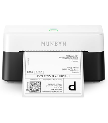 Amazon.com: MUNBYN RW403B Bluetooth Thermal Label Printer+2 Inch