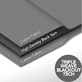 Deconovo Light Grey Blackout Curtains 66x54 2 Panels Thermal Insulated view 4