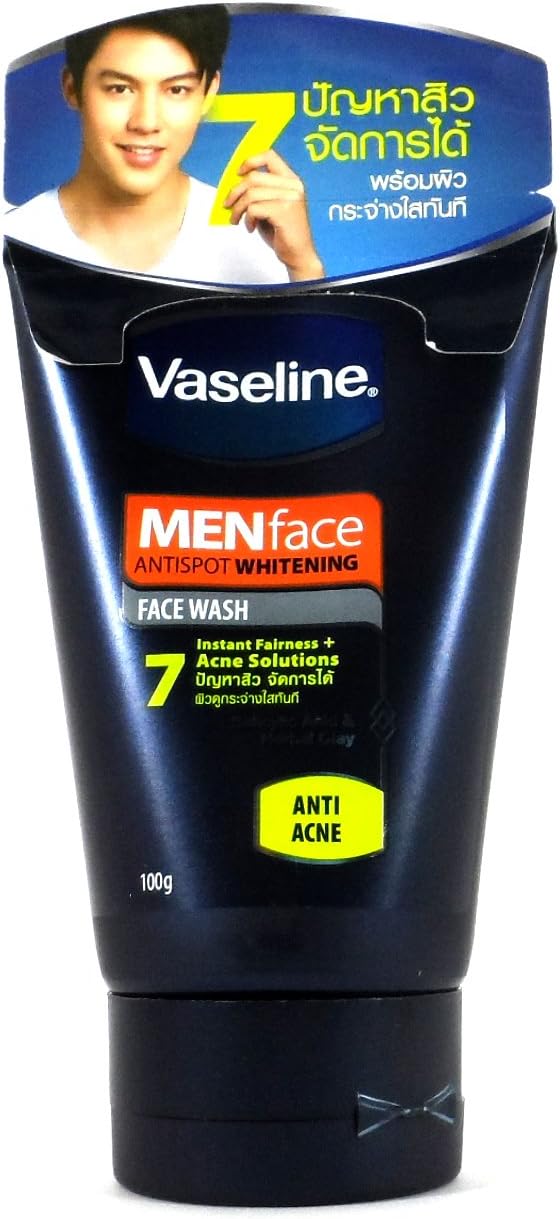 vaseline men anti acne face wash