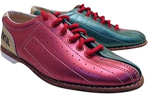 Bowlerstore Products Women's Bowlerstore Classic Plus Rental Bowling Shoes (5 1/2 M US, Blue/Red/Cream)