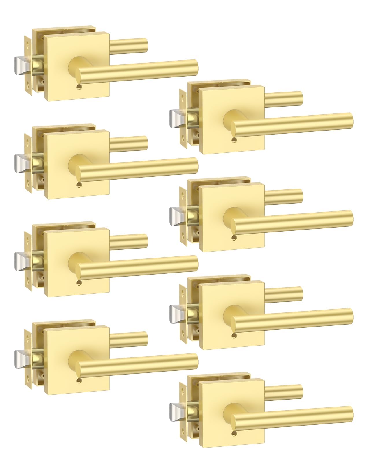 Asidrama 8 Pack Privacy Door Knobs/Levers