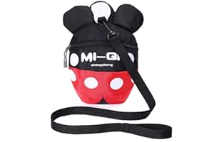 CZSYZCZS Backpack Anti Lost Baby Toddler Walking Safety Backpack Little Kids Anti-Lost Travel Bag Harness Reins Cute Backpacks with Safety Leash for Baby Toddler Leash for Toddlers Age 1-5 Years (Black red)