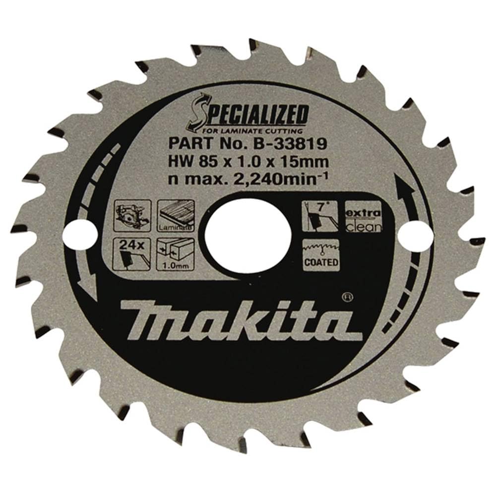 Makita B-33819 Specialized Blade for Laminate and Wood Cutting 85x15x24T