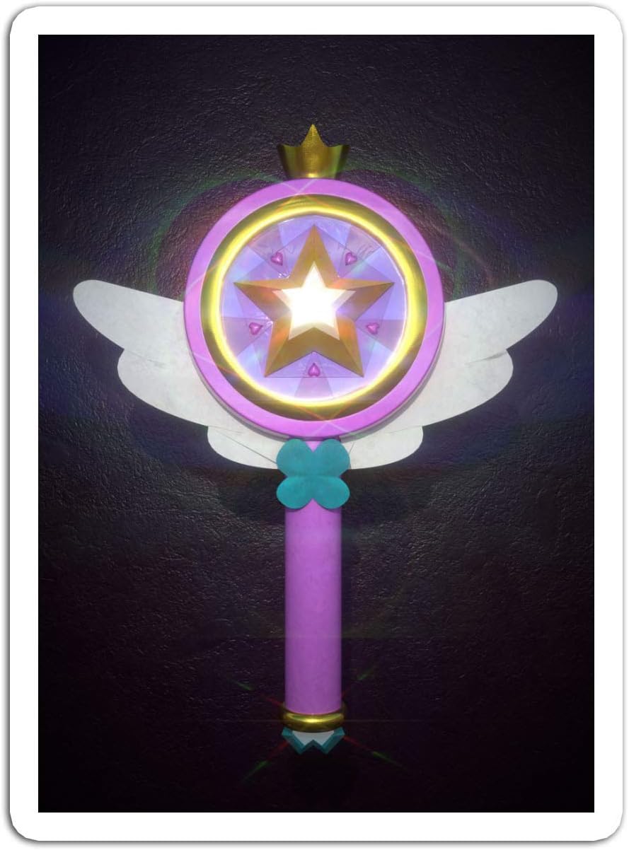 KoutYukshop Sticker Television Show Star Buttlerfly First Wand Tv Shows Series (3" x 4", 3 PCS/Pack)