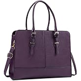 Laptop Bag for Women Leather Work Tote 15.6 Inch Laptop for Computer Messenger Bag Waterproof Briefcase Business Office Professional Large Capacity Handbag Shoulder Teacher Nurse Bag