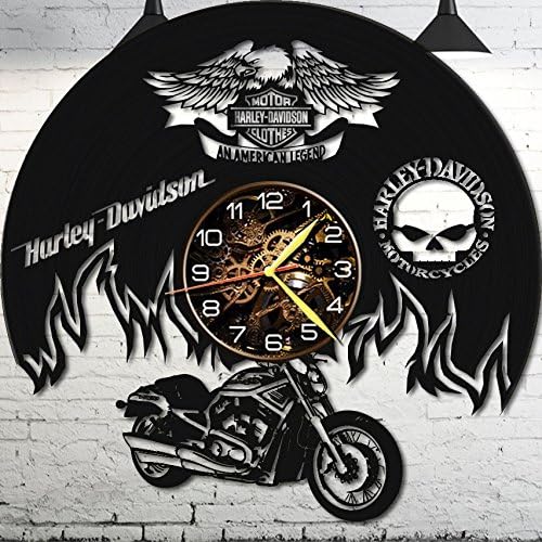 Vinyl Wall Clock Harley Davidson Wall Clock Vinyl Record Harley
