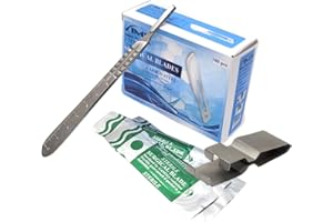 IMEDS Box of 100 Carbon Steel Sterile Blades #20 + Stainless Steel Scalpel Handle #4 with Graduated Scale + Blade Remover, Al