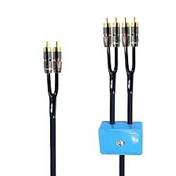 25ft Sound Channel swicher 2 Male to 4 Male RCA