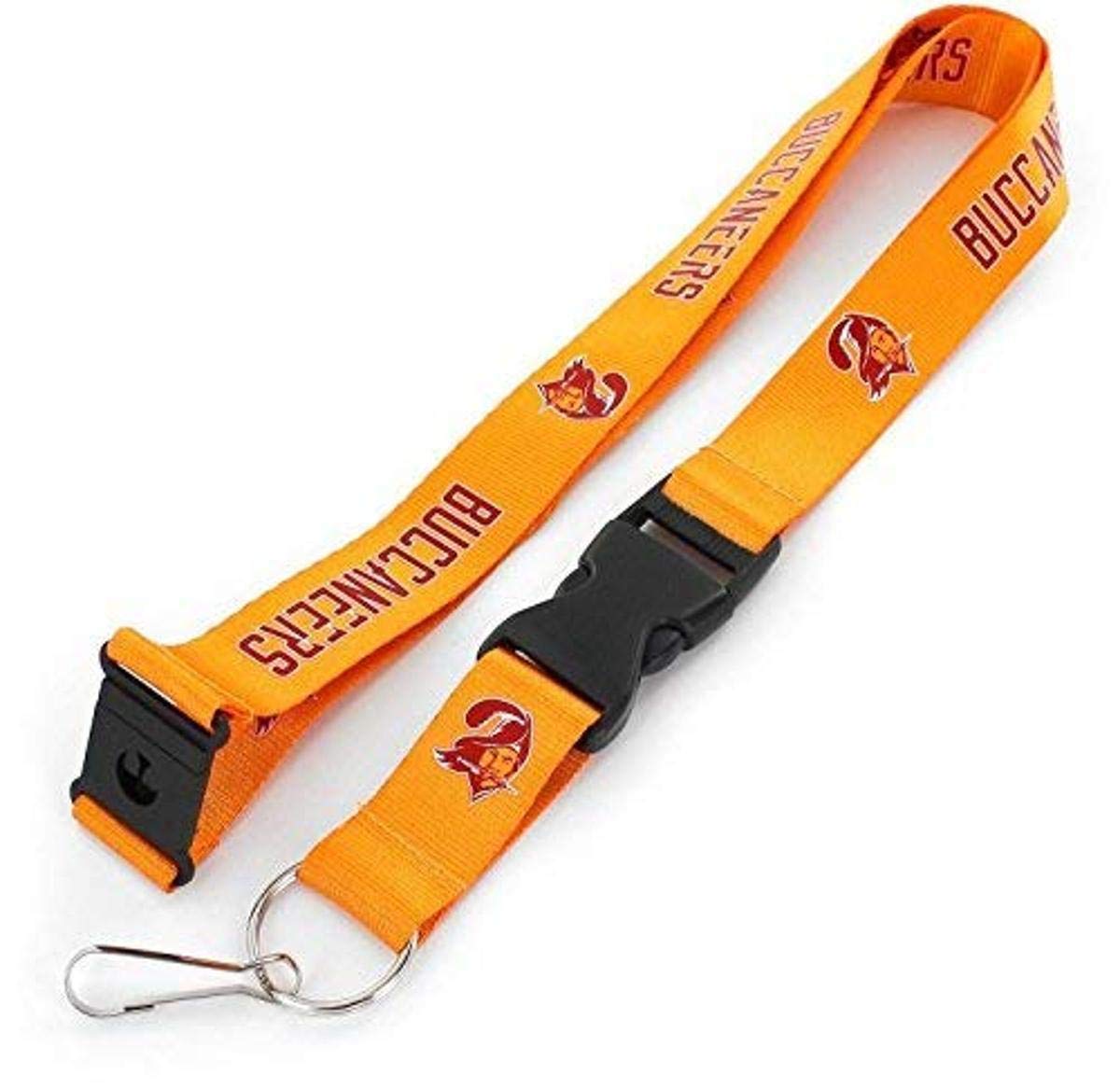 aminco NFL Tampa Bay Buccaneers Throwback Lanyard, Red, 6
