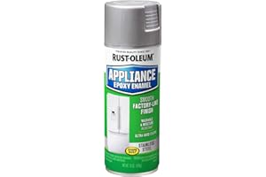 Rust-Oleum 7887830 Specialty Appliance Epoxy Spray Paint, 12 Oz Aerosol, 7 Sq-Ft/Can, Stainless Steel