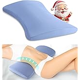 Lumbar Support Pillow for Bed Relief Back Pain: Lower Back Pillow for Sleeping - Memory Foam Waist Pillow - Back Wedge Bolster Pillow for Side, Back&Stomach Sleepers - Bed Rest Cushions for Car, Sofa