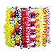 WeeCosy 12 Counts Tropical Hawaiian Leis and Necklace Luau Flower Party Favors(One Dozen)