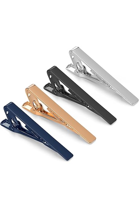 Tie Clip,Tie Clip For Men,Clip On Tie,Tie Pin,Tie Pins For Men,Clip On Ties For Men,Black Tie Clip,Men's Tie Clips,Tie Bar,Napkin Clips,T-Shirt Clips,Metal Tie Clips Elegant Necktie Brass Best Man
