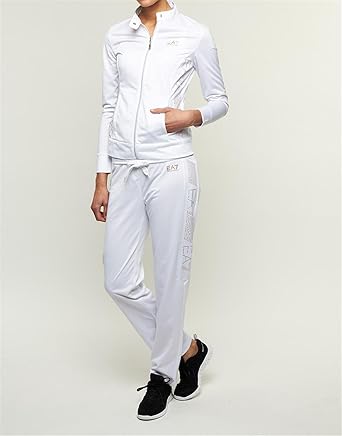 white ea7 tracksuit
