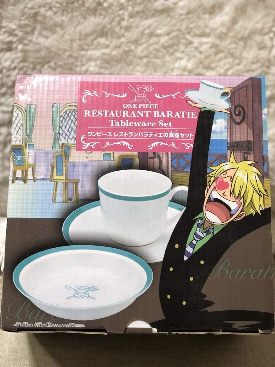 Amazon Co Jp ワンピースone Pieceレストランバラティエの食器セットサンジティータイムセットティーカップ デザート皿 ホビー