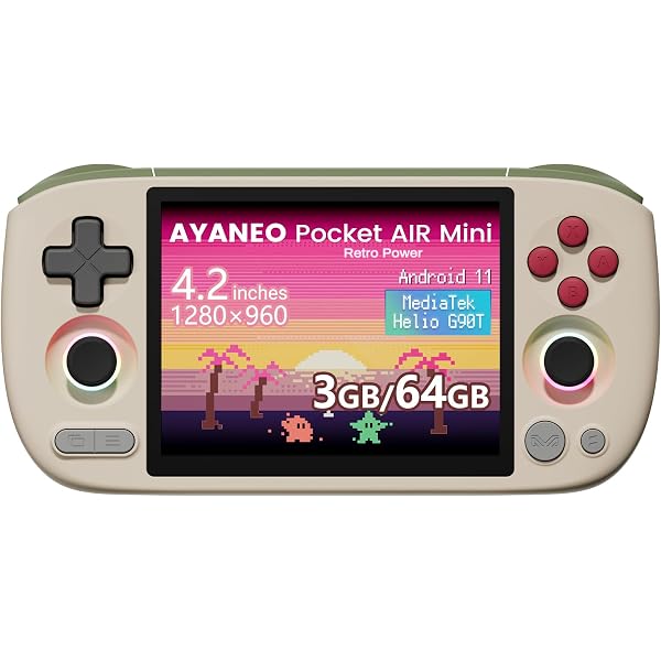 Amazon.com: AKNES AYANEO Pocket AIR Mini Retro Handheld Game