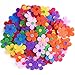Coopay 120 Pieces Felt Flowers Fabric Flower Embellishments Assorted Colors for DIY Crafts