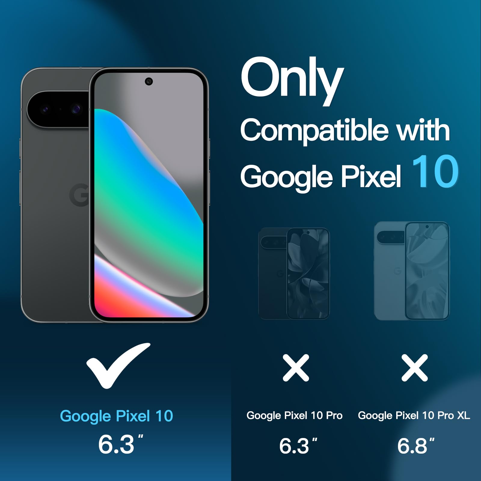 Screen Protector for Google Pixel 10 / 10 Pro / 10 Pro XL Easy Installation Tool