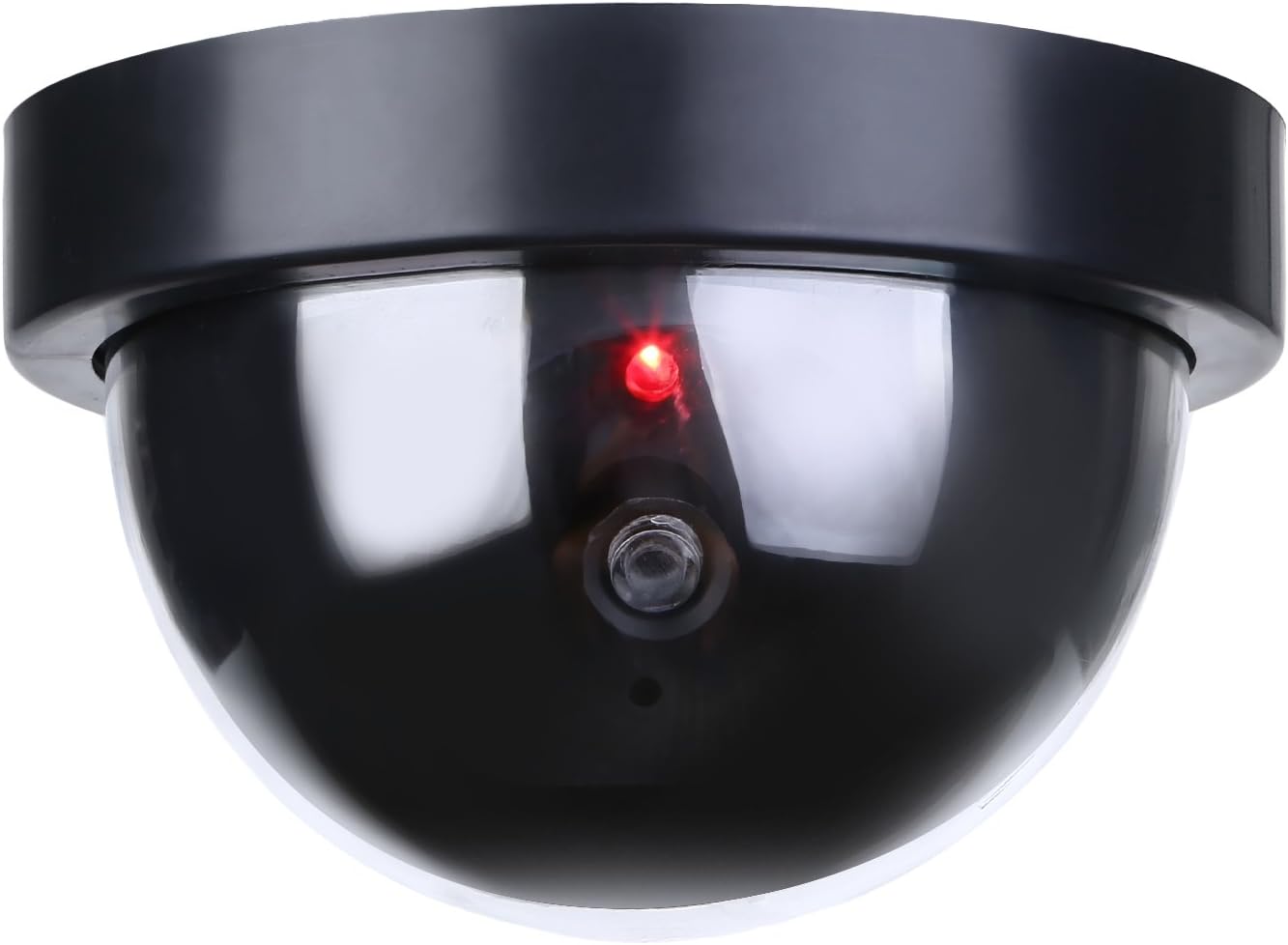 NONMON 1 Pack Dummy Security Dome Cameras with Induction Flashing Red