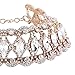 Hunputa Luxury Women Crystal Rhinestone Full Diamonds 3 Layers Collar Wide Choker Necklace Jewelry Gift (Gold)