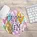 Inspirational Quote Floral Mouse Pad - Carpe Diem