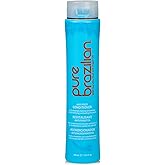 Pure Brazilian Anti-Frizz Daily Conditioner with Keratin & Acai, Smoothing & Strengthening for Shinier, Frizz-Free Hair, 13.5 Oz