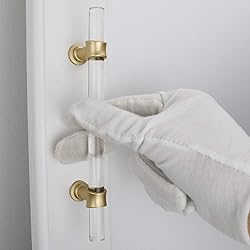 Haliwu 10 Pack/Acrylic Cabinet Handles, Cabinet