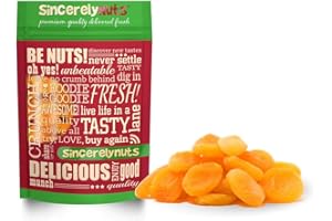 Sincerely Nuts - Dried Turkish Apricots | Five Lb. Bag | Healthy Pitted Apricot Fruit | Raw Vegan Snack | Dehydrated | Sweet Gourmet Snacking Food | Kosher and Gluten Free