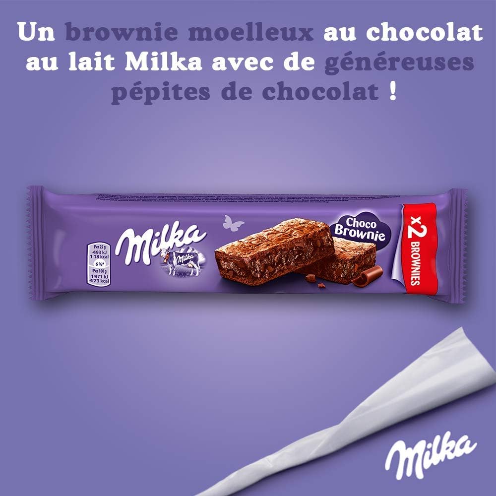 Milka Brownie Fondant Au Chocolat Et Pepites De Chocolat Pour Le