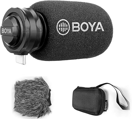 Amazon マイク 外付けマイク Boya By Dm100 スマホ録音用 デジタル ステレオカーディオイドコンデンサーマイク 極上 サウンド アンドロイド Usb Type Cデバイスレコーディング 録画用 Rakuby 外付けマイク