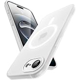 JETech Magnetic Matte Case for iPhone 17e/16e, Frosted Clear | Compatible with MagSafe, Translucent Frosted Soft TPU Cover, Anti-Yellowing, Anti-Fingerprint, Shockproof