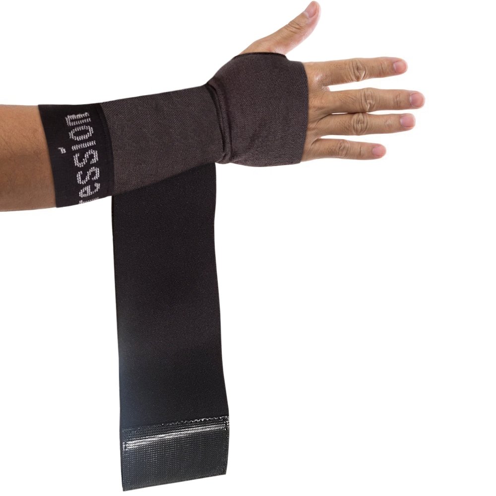 Buy Copper Compression Wrist Sleeve with Adjustable Wrap for Custom