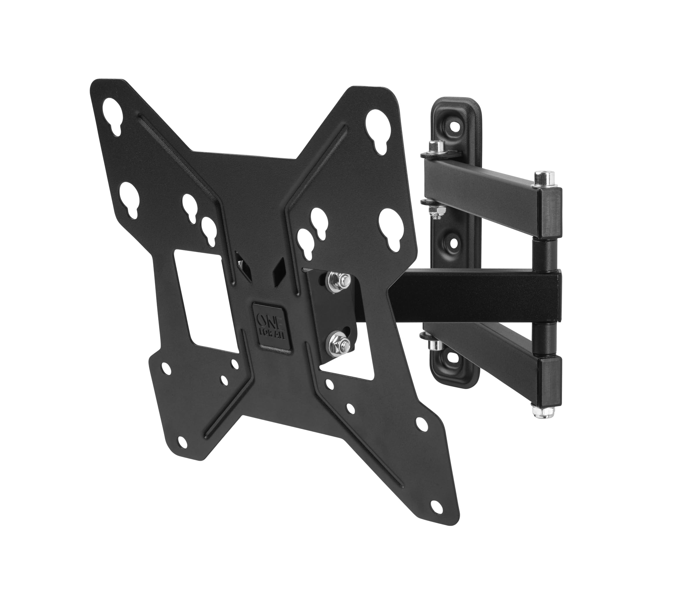 One For All Full Motion TV Bracket – Swivel (180°) Tilt (15°) Wall Mount – Screen size 13-43 Inch - For All types of TVs – Max Weight 30kgs – VESA 75x75 to 200x200 – Black – WM2251