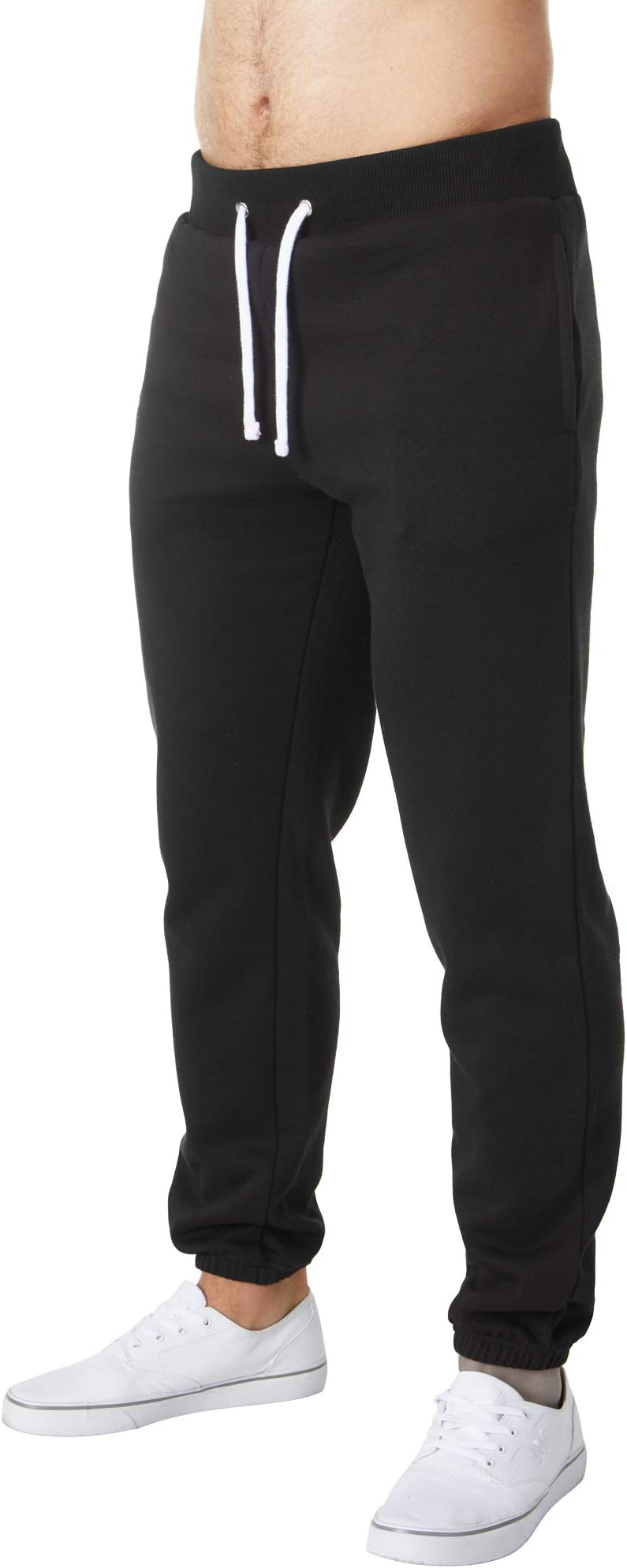 Men's Cotton Blend Fleece Jogging Bottoms