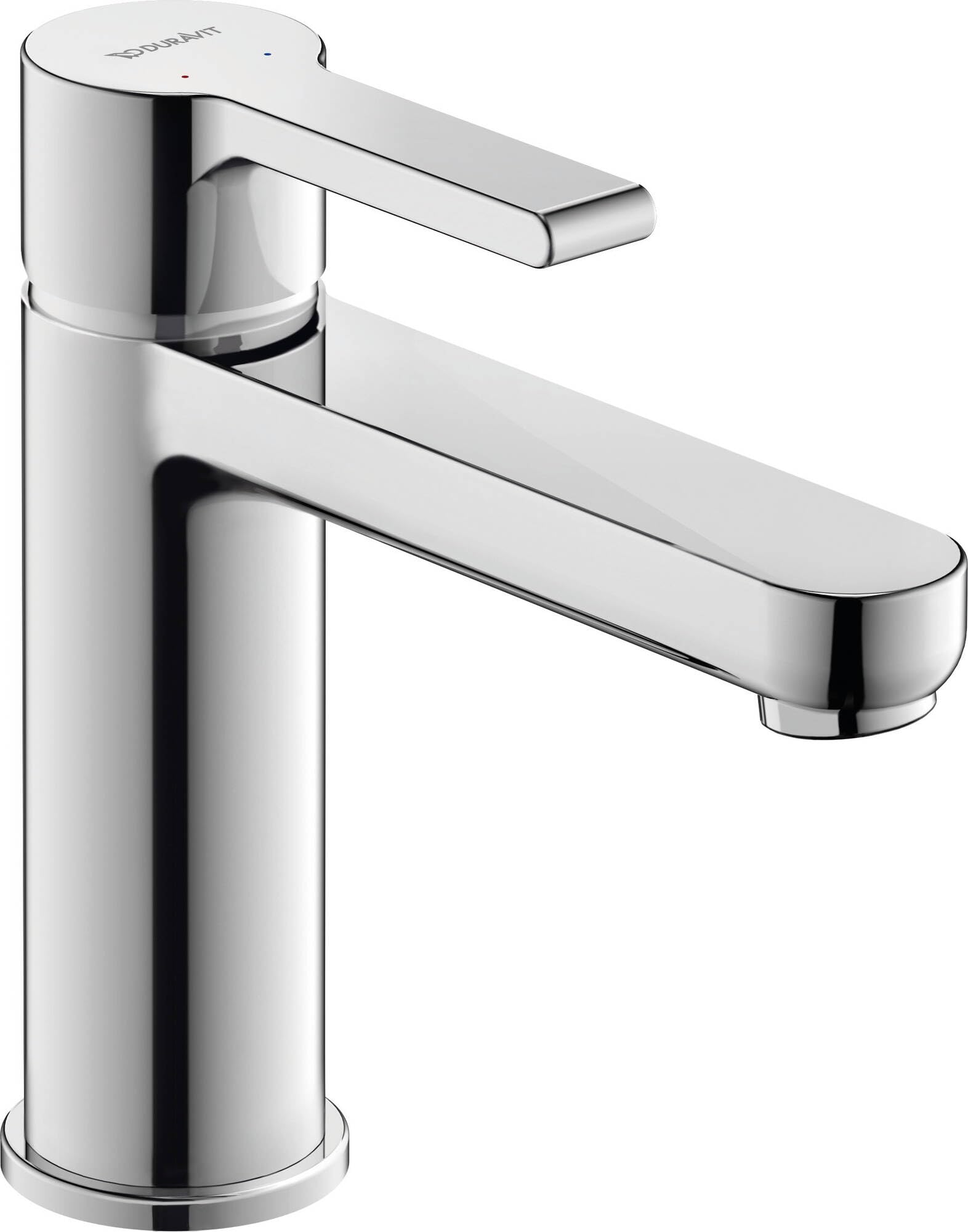 Duravit B.2 Medium Size (Spout Height 106.5 mm) Bathroom Sink Tap with Ceramic Cartridge Chrome