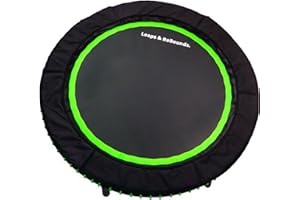 LEAPS & REBOUNDS Leaps and Rebounds Fitness Trampoline, 48 or 40-inch Adults and Kids Rebounder for Indoor and Outdoor, Up to 270 lbs, Low Impact Cardio and Easy Home Workout