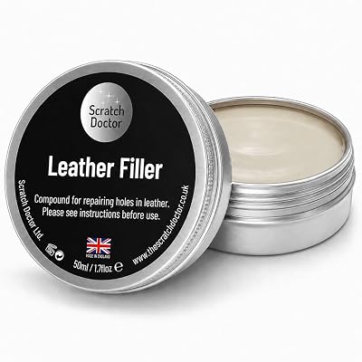 The Scratch Doctor Leather Filler Cream 50ml for Repair Holes Scratches Creases