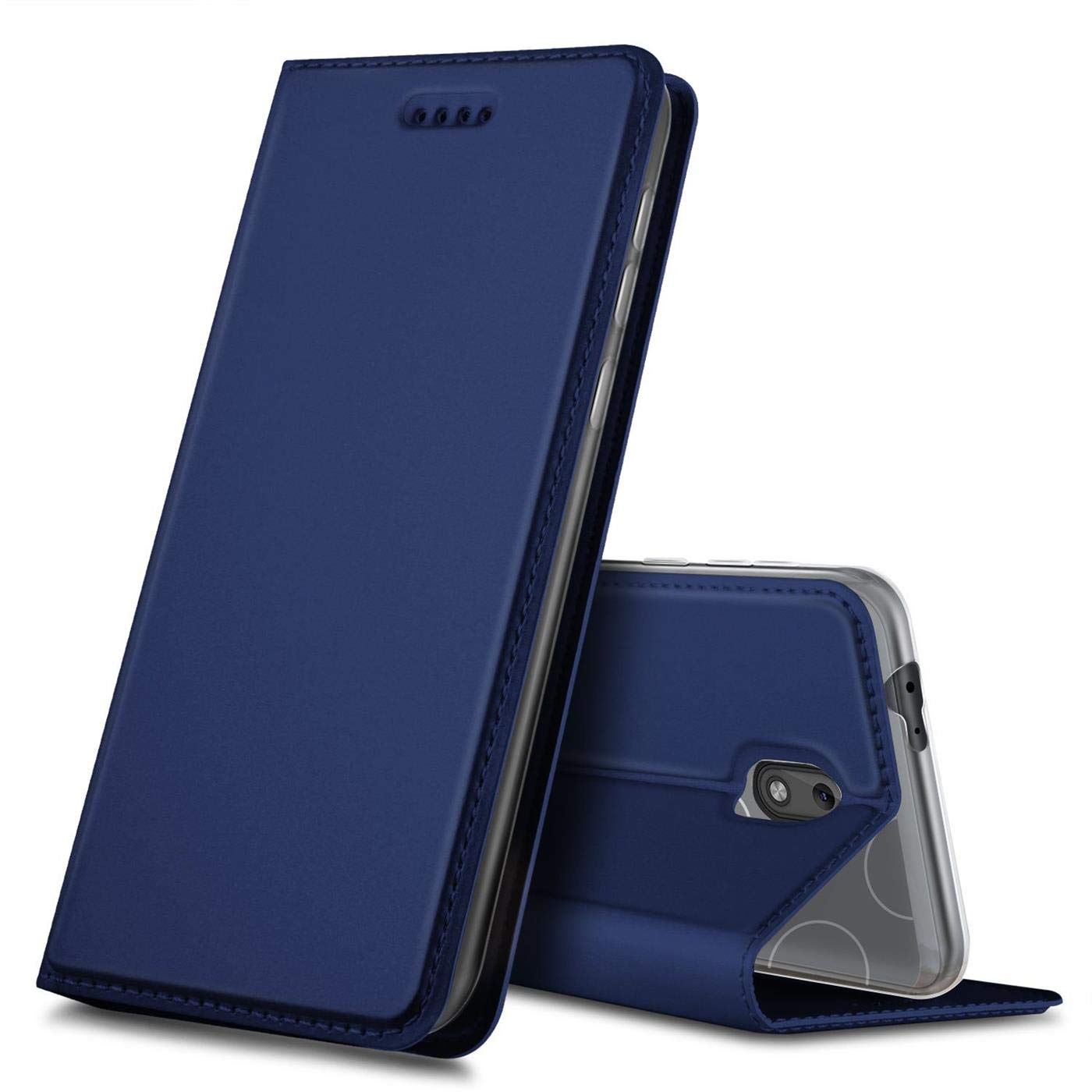 Verco Case compatible with Nokia 2.2, Flip Wallet Cover with Magnetic Closure for Nokia 2.2 Phone Case - blue
