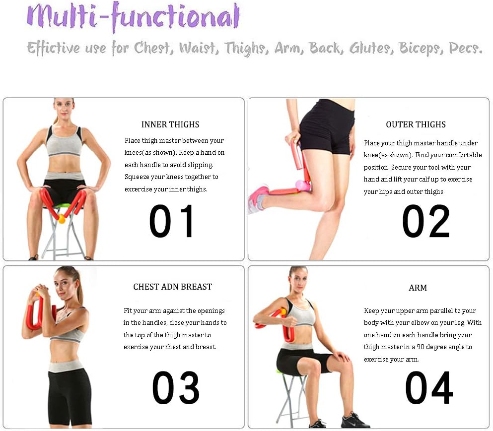 YNXing Multifunctional Thigh Master Muscle Fitness Equipment Thigh Blaster Leg Exercise Home Gym Yoga Sport Slimming Training : Sports & Outdoors