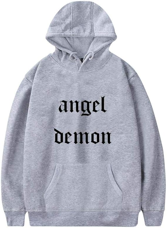 Amazon.com: Angel Fashion Adult Cotton Material Hoodie Sweat Shirt for Men Gray: Clothing