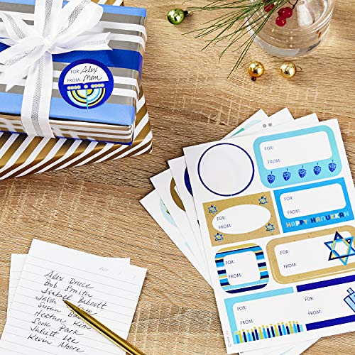 Hallmark Tree of Life Gift Tag Stickers (80 Labels; Blue