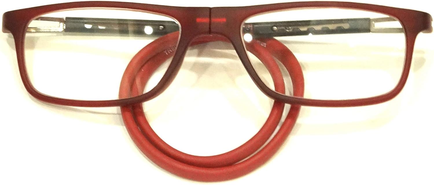 Buy 40PLUS Reading Glasses Unisex Red Full Rim Medium