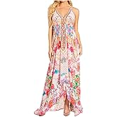 Sakkas Lizi 2025 Womens Maxi High-Low Halter Handkerchief Long Dress Beach Party