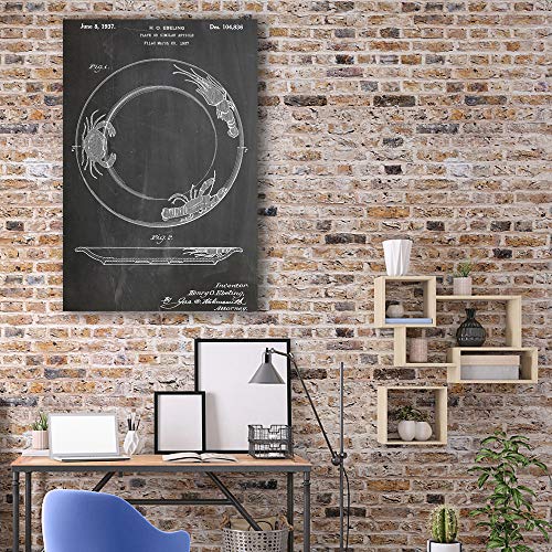 Hand Painting Line Drawing Vintage Black Board Painting Wall Bedroom Living House