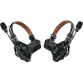 Hollyland Solidcom C1 Pro Wireless Intercom Headset System ENC Noise Cancellation Full Duplex 2-Person 1100ft Team Communication with PTT Mute Single Ear Headset for Church Drone TV Film Production