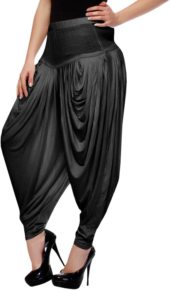 Softwear Women Readymade Dhoti Pant Free Size In Black