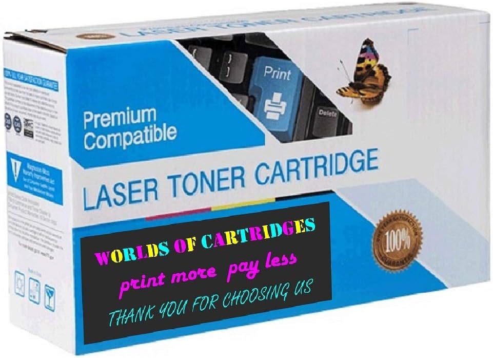 WORLDS OF CARTRIDGES Remanufactured Toner Cartridge Replacement for HP CF321A (653A) (Cyan) for Use in Color Laserjet Enterprise M680