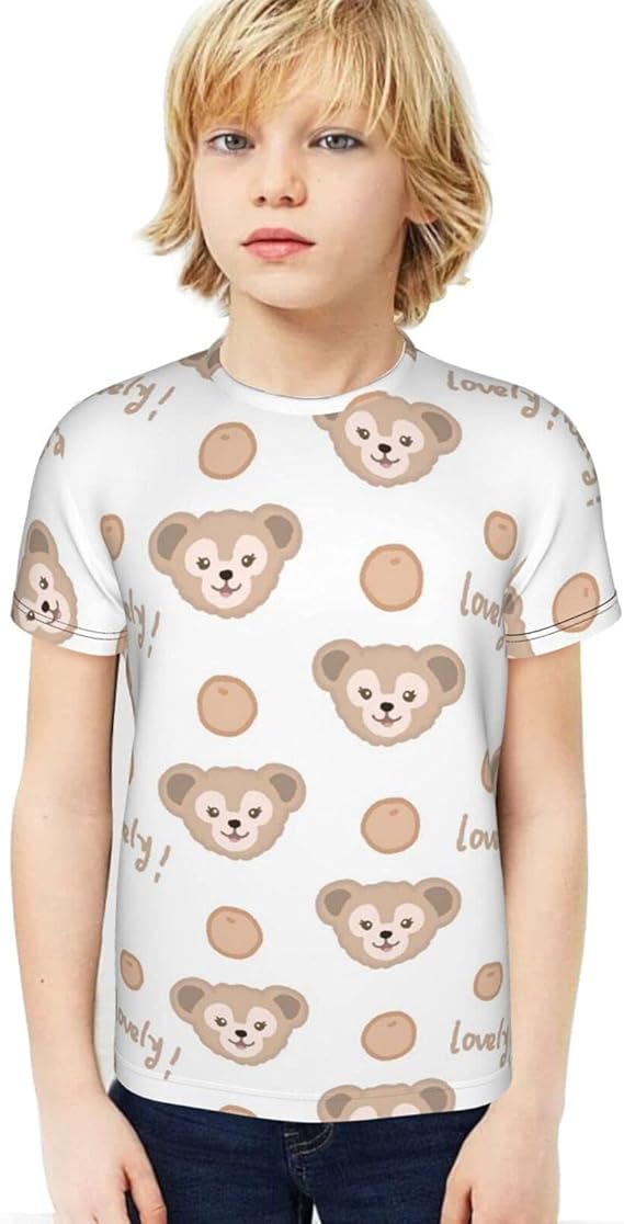 Amazon Co Jp Sgerg ダッフィー Tシャツ キッズ ｔシャツ子供服 半袖 キッズ ゆったり 丸首 柔らかい 快適 トップス 春秋夏適用 服 ファッション小物